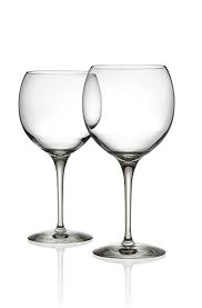 SET 4 BICCHIERI VINO ROSSO VETRO CRISTALLINO MAMI XL