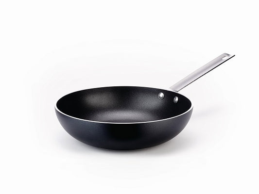 PADELLA ALTA MAMI 3.0 A MANICO LUNGO  IN ALLUMINIO CON RIVESTIMENTO ANTIADERENTE ANCHE PER IND.