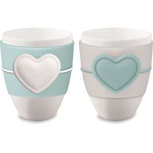 SET 2 MUG CUORE VERDINO