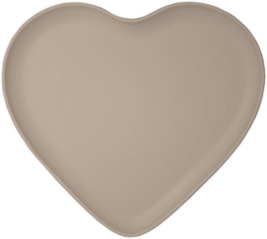 PIATTO DESSERT CUORE TORTORA