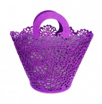 BORSA IN FELTRO VIOLA