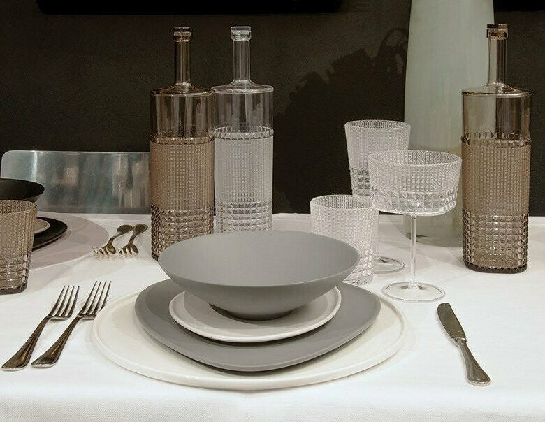 SET 6 PZ. PIATTO FONDO DIAM.21,5 GRIGIO